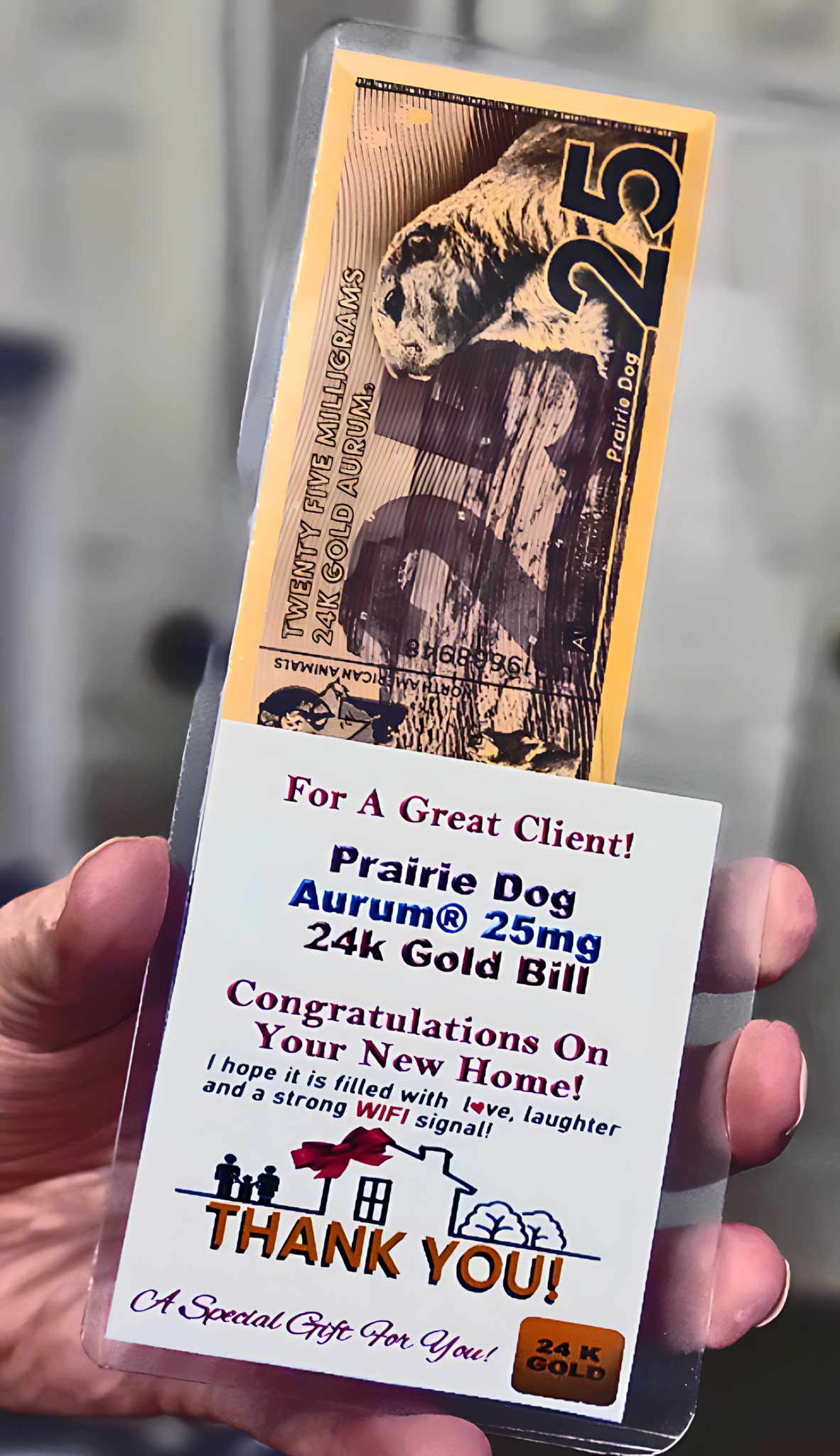 Realtor Buyer Appreciation Gold Gift REA-25 Realtor Buyer Appreciation Gold Gift REA-25